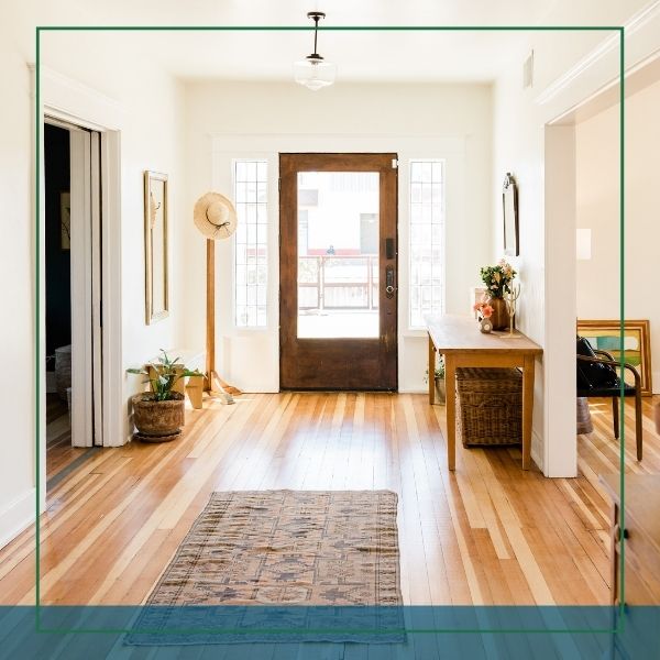 clean entry way to home