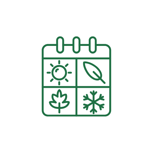 calendar with four seasons icon