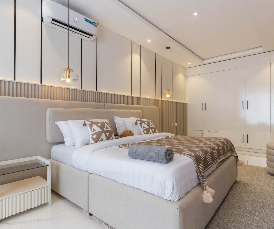 bedroom, organized and pristine after a professional deep cleaning bedroom, organized and pristine after a professional deep cleaning