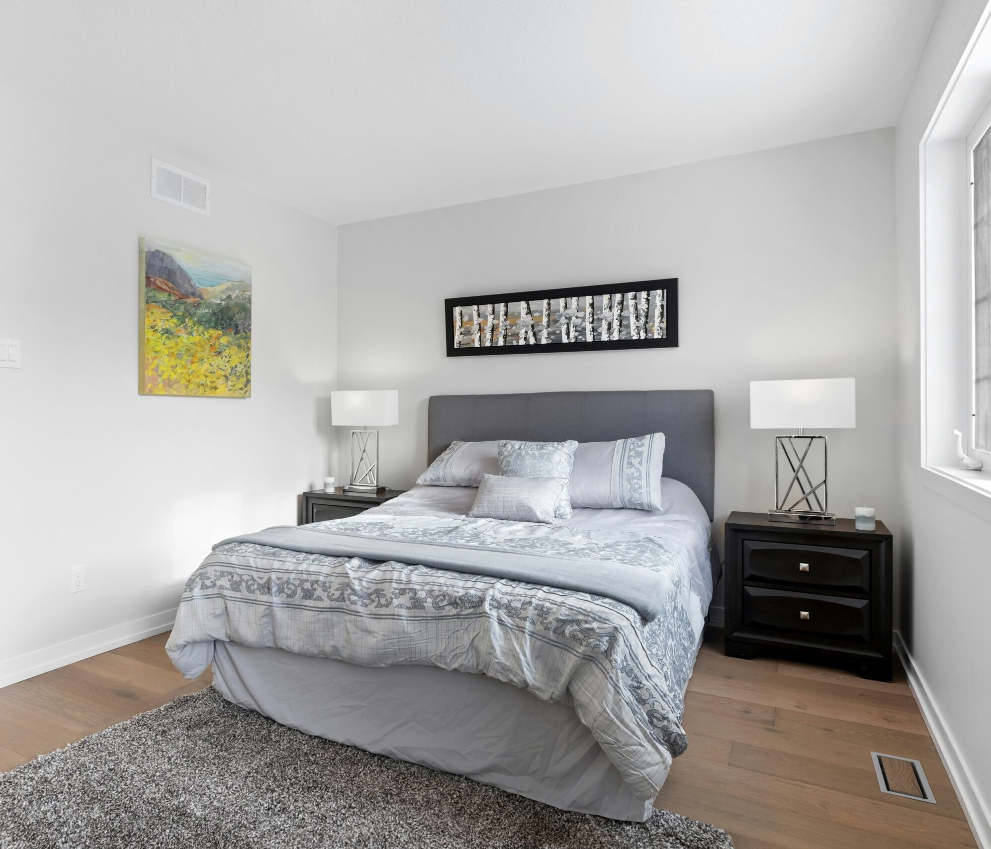 bedroom, cleaned and cozy