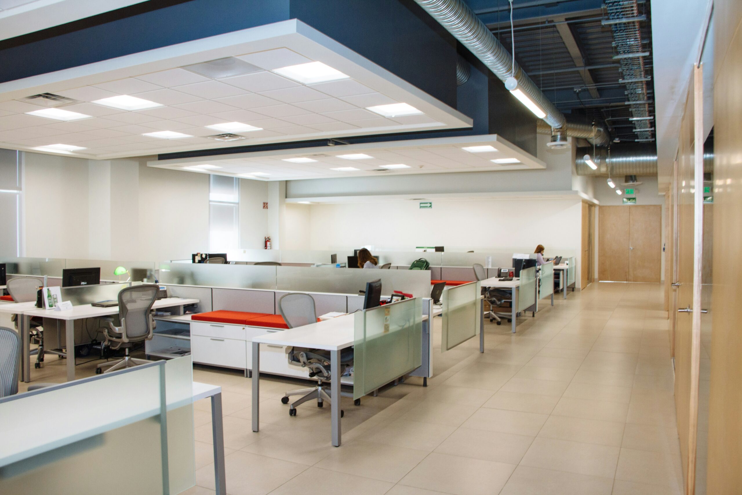 office interior after a cleaning service