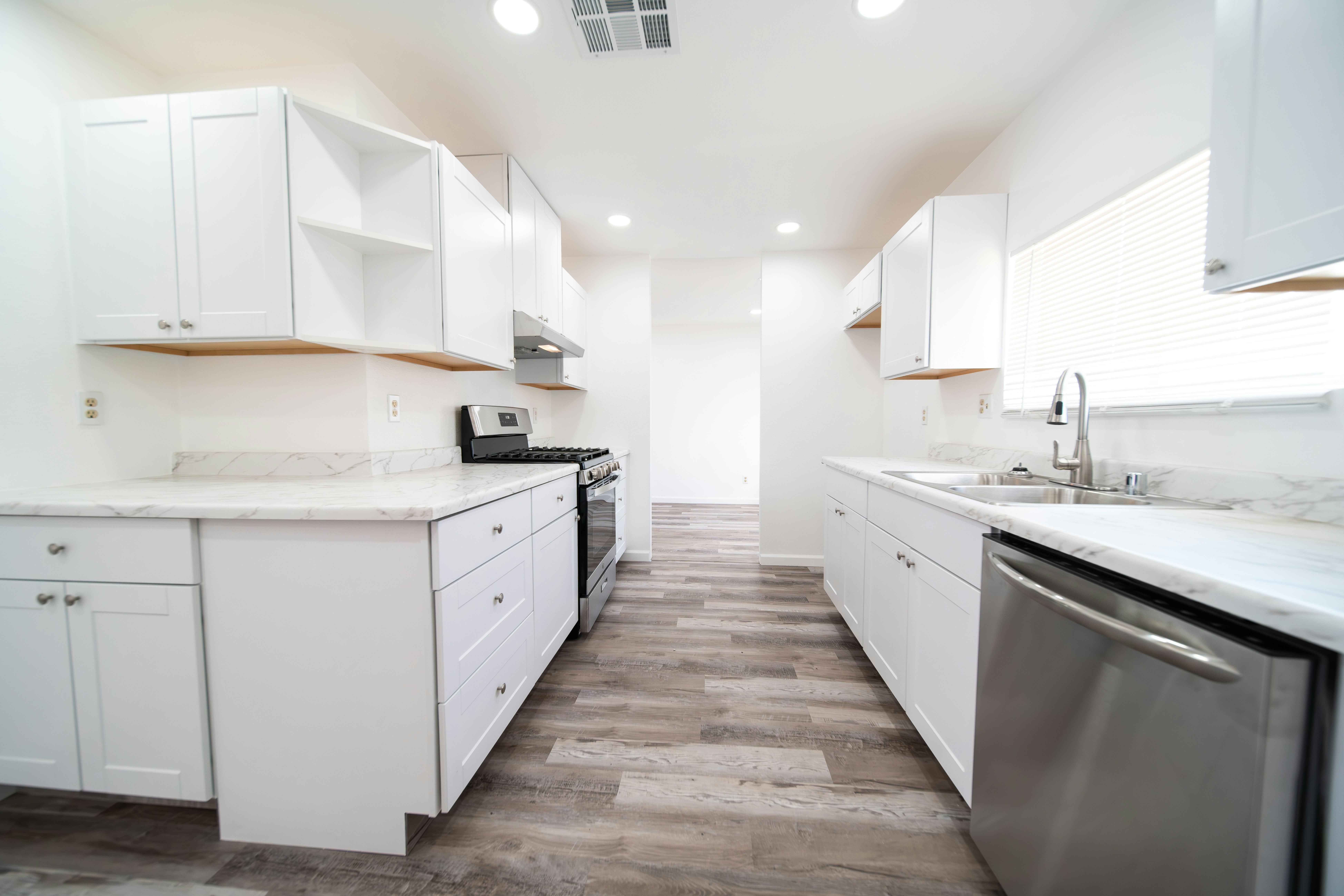home kitchen after a remodeling project, ready to be used. Clean and pristine.