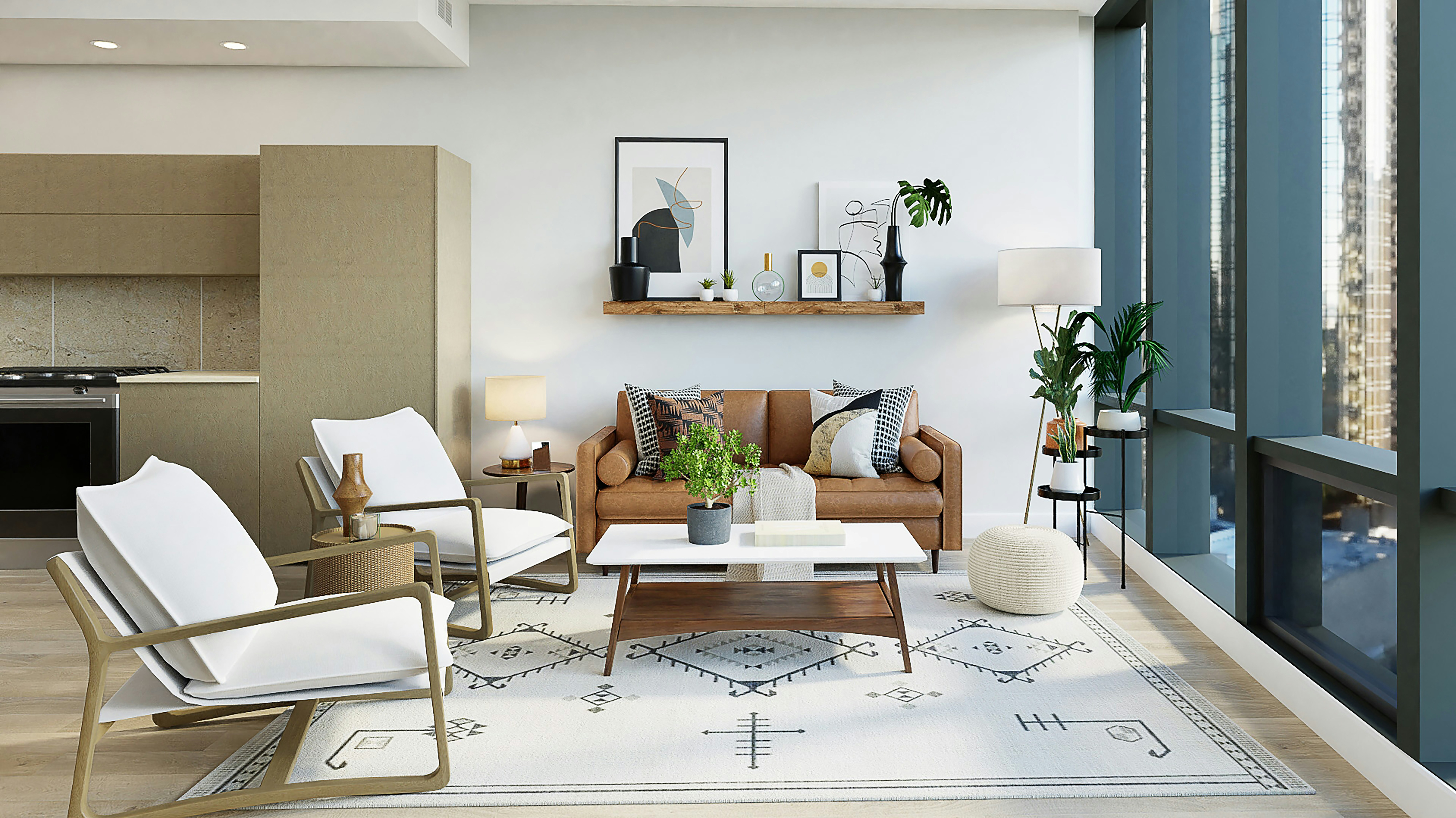 home interior after a cleaning service