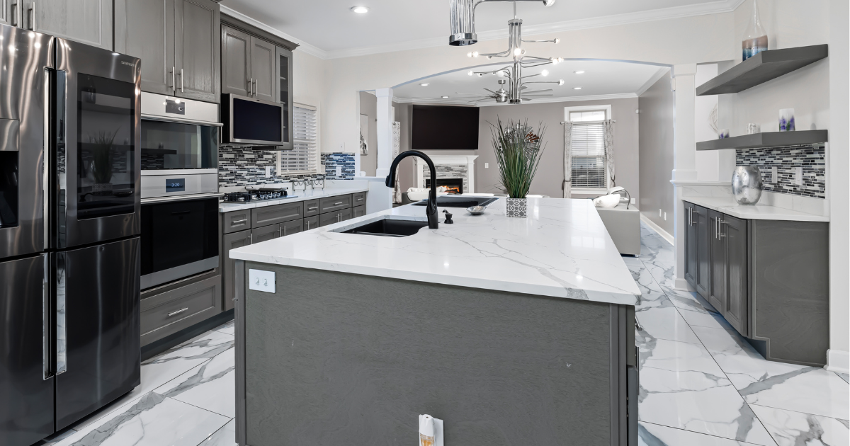 Kitchen, organized and ready to be used after a deep cleaning service Kitchen, organized and ready to be used after a deep cleaning service